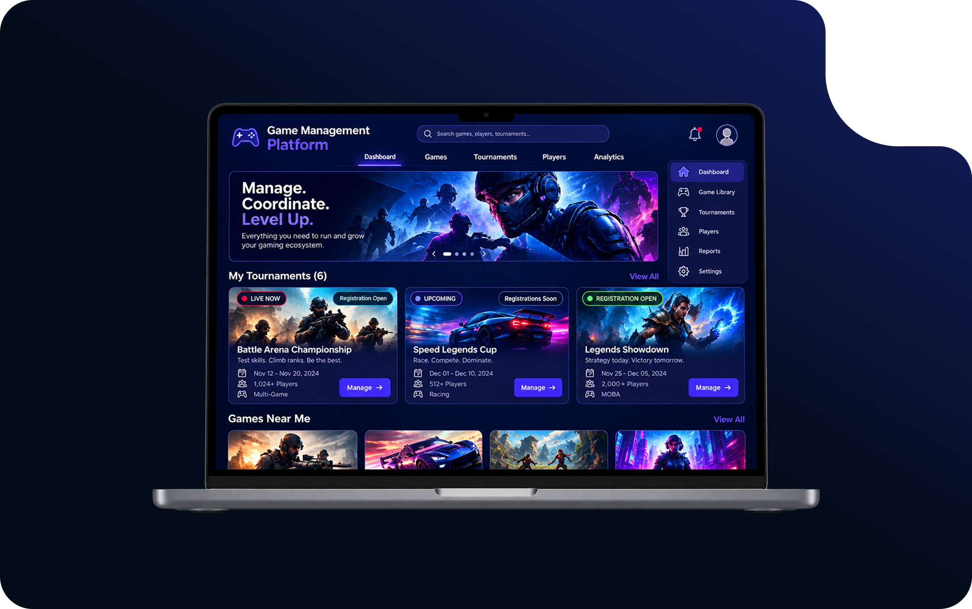 Game Management Platform